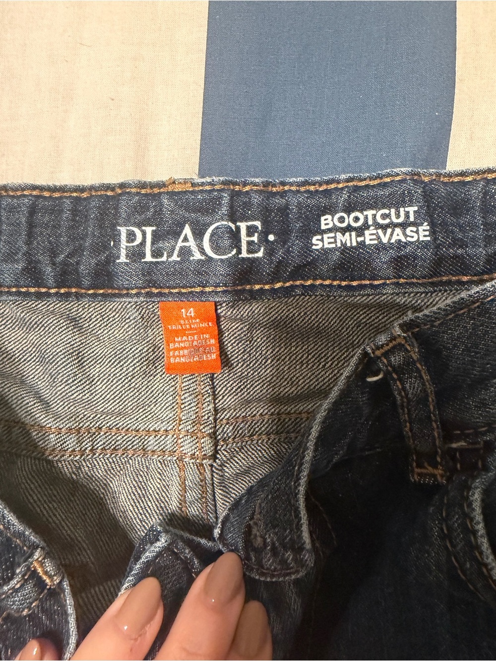 The Children's Place Bootcut Jeans in Dark Indigo